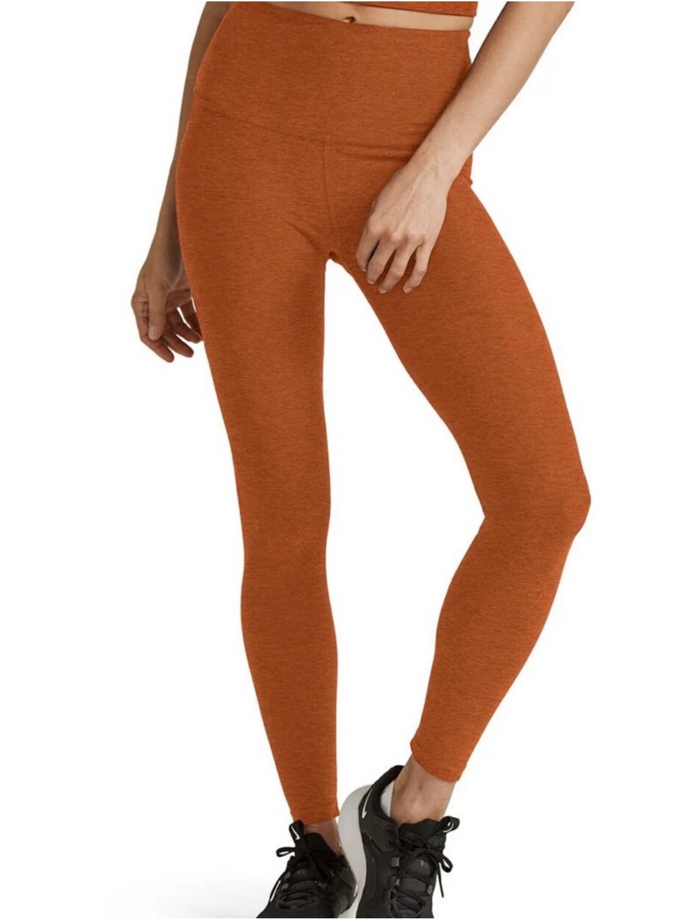 Beyond Yoga High-Waist Leggings in Rust Orange